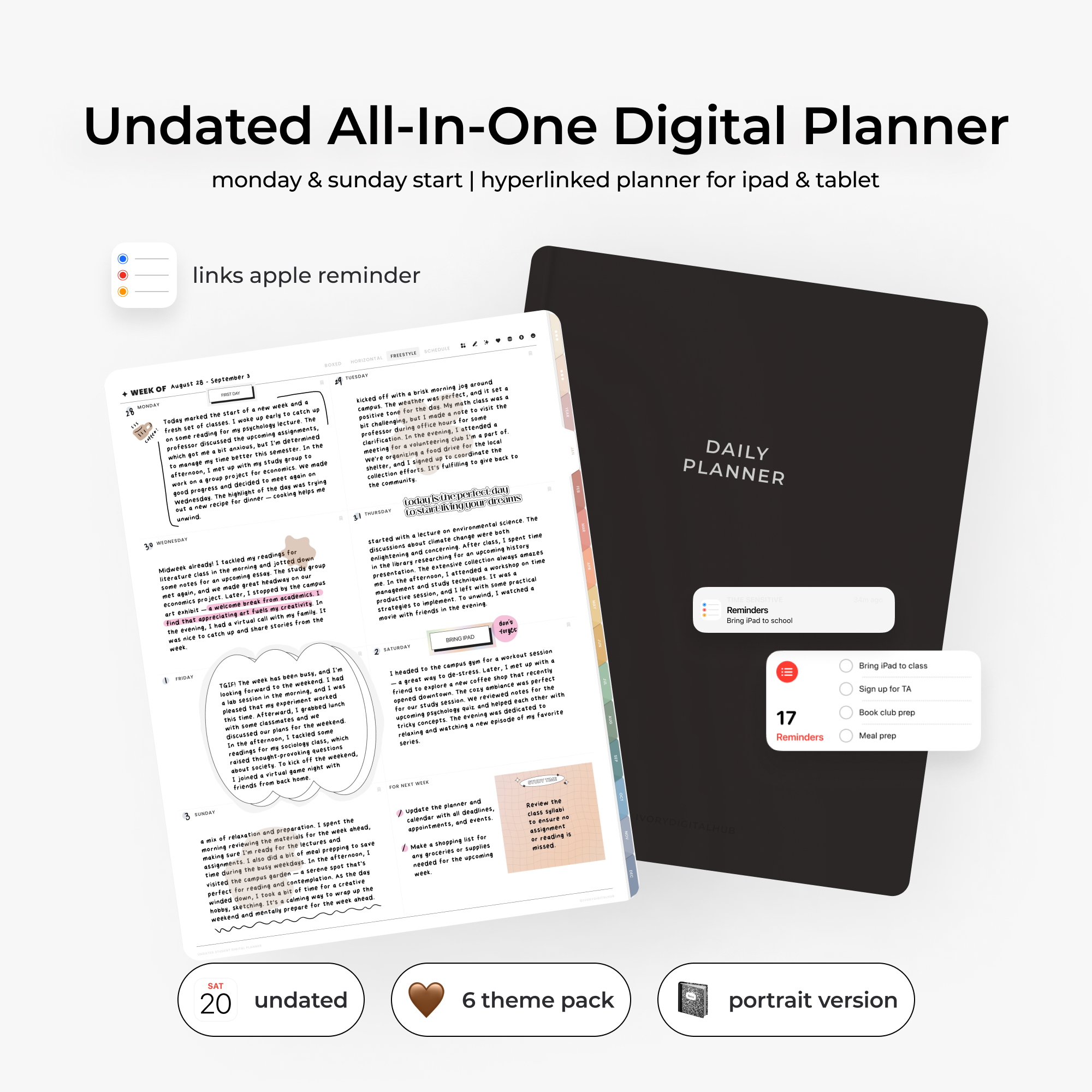 Undated Digital Life Planner