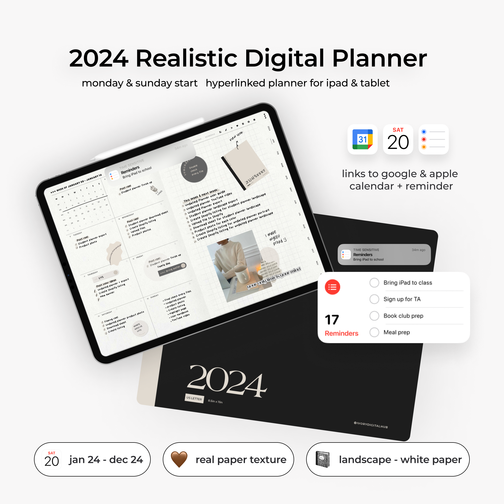 2024 All-in-One Digital Planner