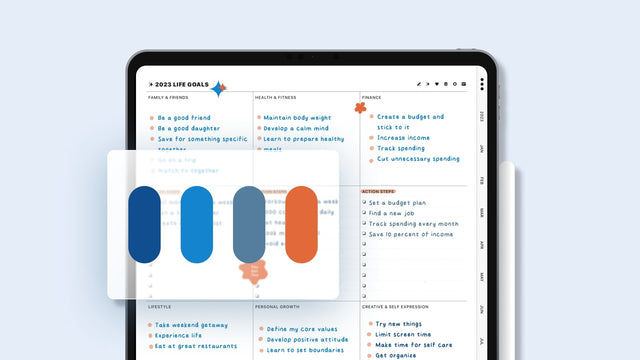 Color palettes for digital note-taking and digital planner #09 - IvoryDigitalHub - Digital Planners | Digital Notebooks | Digital Stickers | Digital Templates