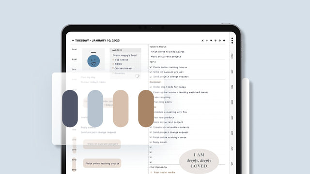 Color palettes for digital note-taking and digital planner #10 - IvoryDigitalHub - Digital Planners | Digital Notebooks | Digital Stickers | Digital Templates