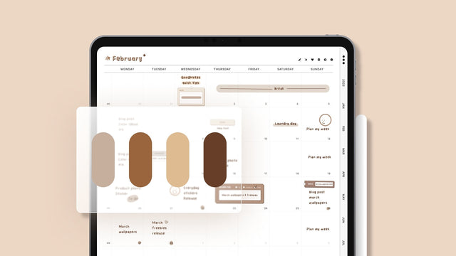 Color palettes for digital note-taking and digital planner #13 - IvoryDigitalHub - Digital Planners | Digital Notebooks | Digital Stickers | Digital Templates