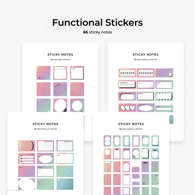 Retro Everyday Sticker | Mello Gradient