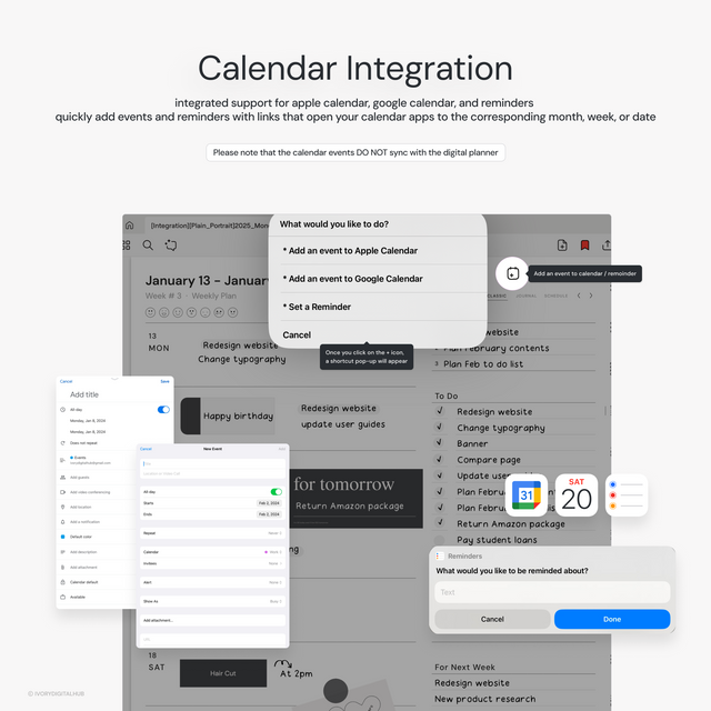 2025 Digital Planners - Landscape