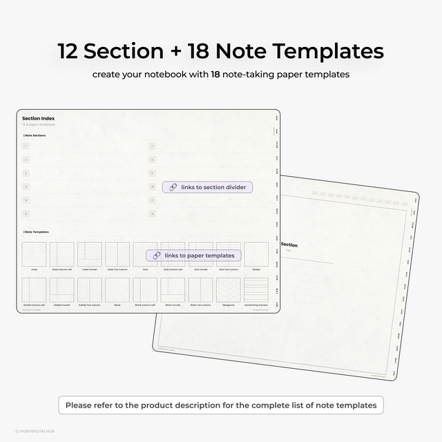 2024-2025 Midyear Digital Planner - Landscape White