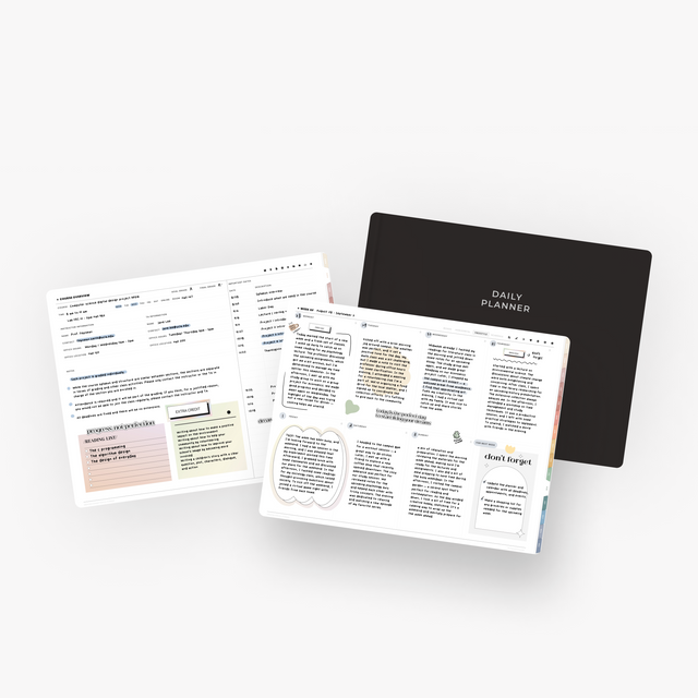 Undated Ultimate Student Digital Planner - Landscape