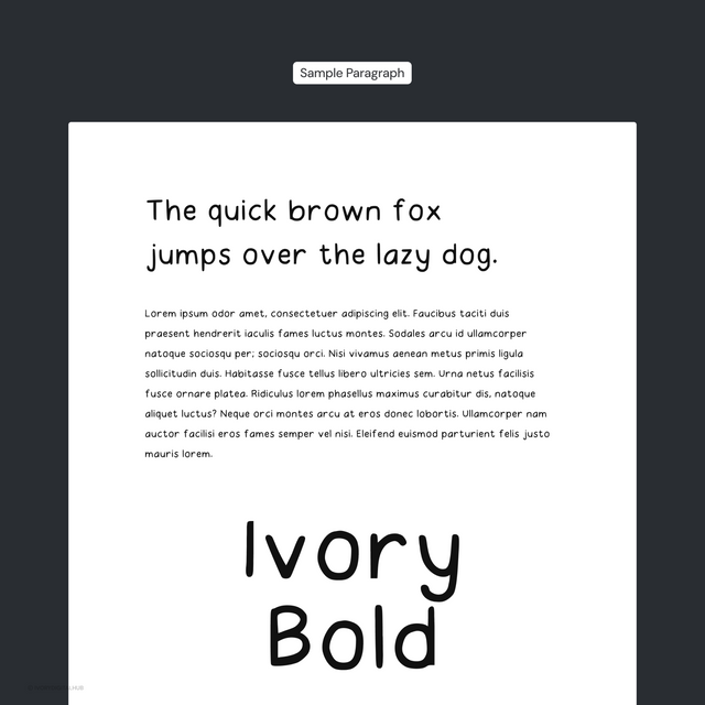 Ivory Handwritten Font - Neat Font