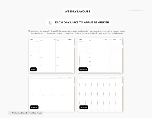 Undated Ultimate Student Digital Planner - Landscape