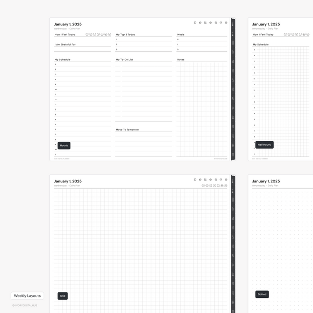 2025 Digital Planners - Landscape