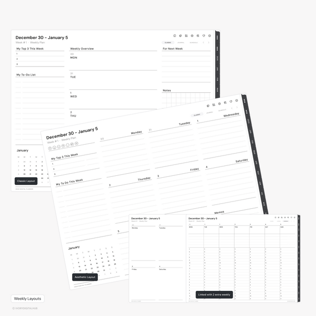 2025 Digital Planners - Bundle (Landscape + Portrait)