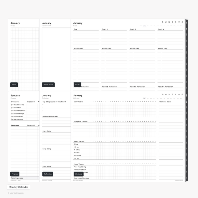 2025 Digital Planners - Landscape