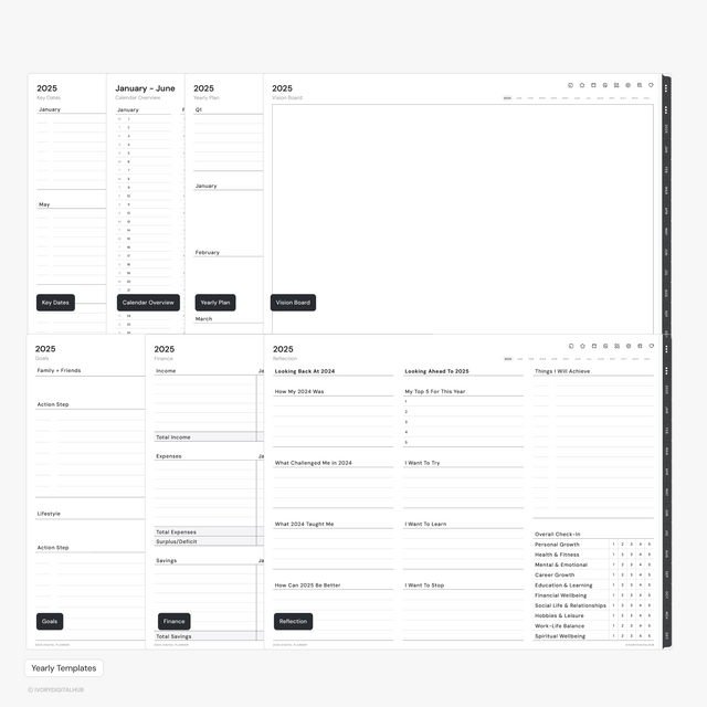 2025 Digital Planners - Bundle (Landscape + Portrait)