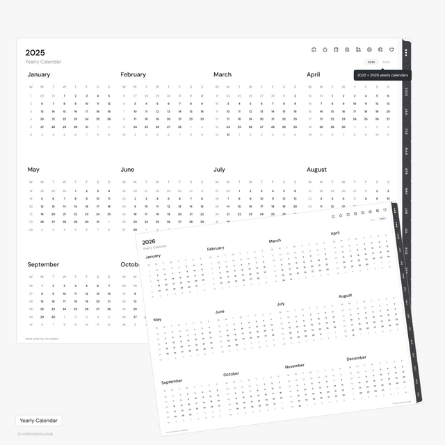 2025 Digital Planners - Landscape