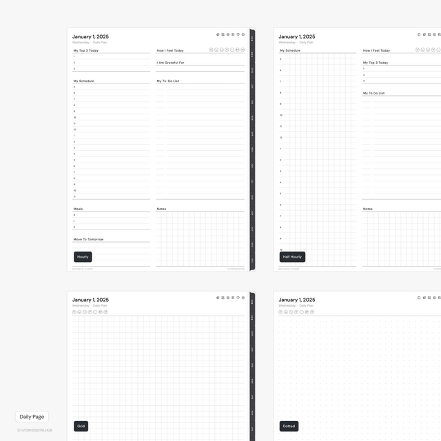 2025 Digital Planner - Portrait