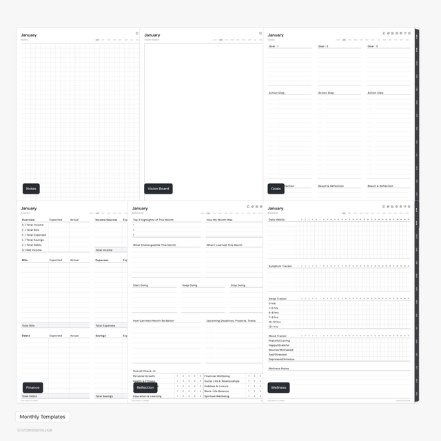 2025 Digital Planner - Portrait