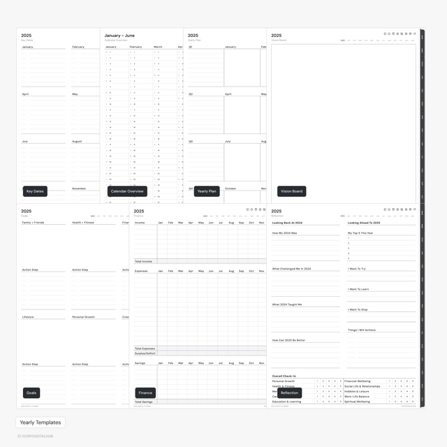 2025 Digital Planner - Portrait