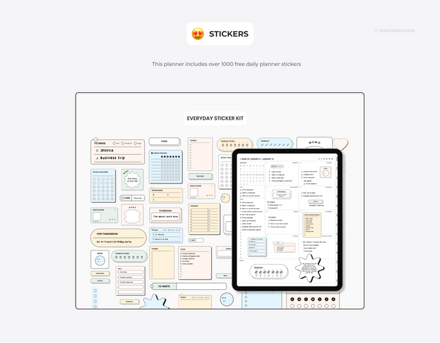 Undated Ultimate Student Digital Planner - Landscape