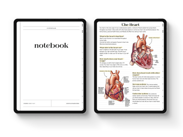 12 Subjects Digital Notebook - Hyperlinked Tabs - Digital Planners | Digital Notebooks | Digital Stickers | Digital Templates