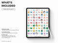 Digital Stickers, Digital Planner Stickers, Planner Stickers, Emoji Stickers, Daily Sticker, GoodNotes Stickers, Mood Sticker