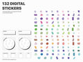 Digital Stickers, Digital Planner Stickers, Planner Stickers, Emoji Stickers, Daily Sticker, GoodNotes Stickers, Mood Sticker